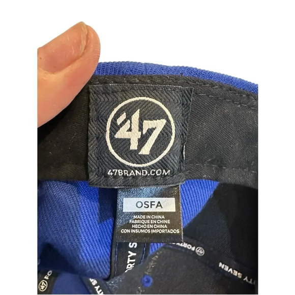 Los Angeles Dodgers Hat Cap 47 Brand Wool Blend Blue Adjustable Baseball MLB - Picture 5 of 7